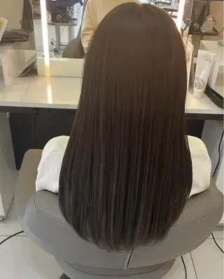 ロング カラー 韓国/透明感カラー さなのヘアスタイル