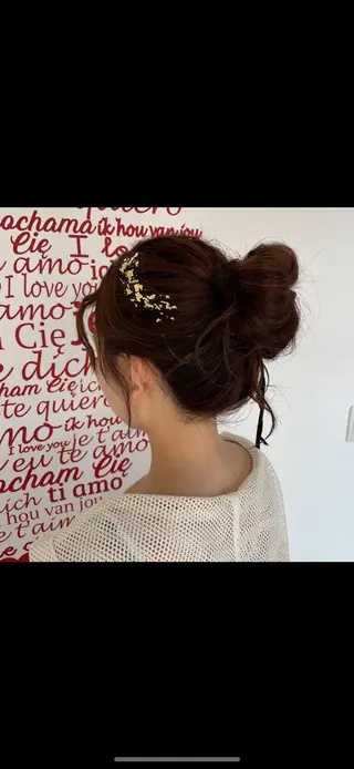 ロング カラー ヘアアレンジ CREAPY所属・CREAPY　日向野 利菜のヘアスタイル