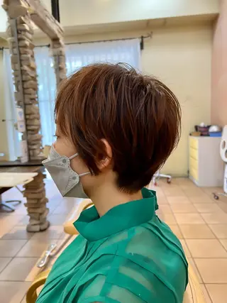 ショート 地毛風ストレート ⚡️下ノ村柊斗⚡️のヘアスタイル