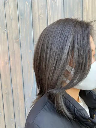 ミディアム カラー ハイトーン/ボブ/ レイヤー💫カイセイのヘアスタイル