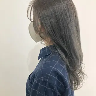 ミディアム カラー お洒落パーマ/ 艶カラー/michiのヘアスタイル