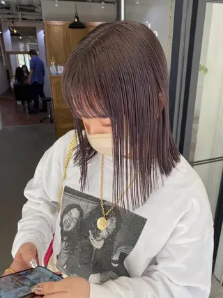 ミディアム カラー 広島/ボブ/レイヤー 🌿‬wakabaのヘアスタイル