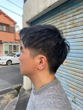 ショート メンズ 溝口 槙里也のヘアスタイル