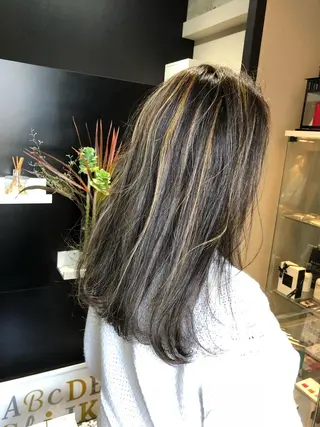 セミロング カラー 立川、北口.ans 黒木 和大のヘアスタイル