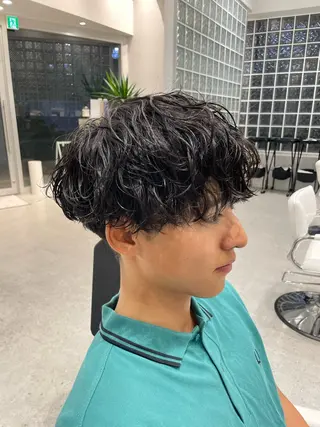 パーマ メンズ 無料ショートモデル 募集中❗️秋山ひらいのヘアスタイル