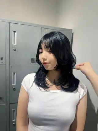 セミロング ハッシュカット/レイ ヤーカット/KaHoのヘアスタイル