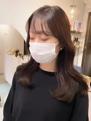 ロング カラー タンバルモリ/ タッセルボブ/神山のヘアスタイル