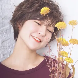 ショート カラー ヘアアレンジ SALOWIN Frente店所属・個室で似合わせ好印象 🧡外山弥千代のヘアスタイル