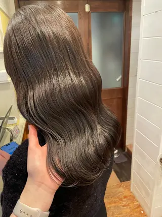 セミロング カラー ボブ/縮毛矯正/レイ ヤー♡Natsukiのヘアスタイル