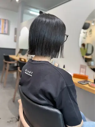 ミディアム カラー こもり なおやのヘアスタイル
