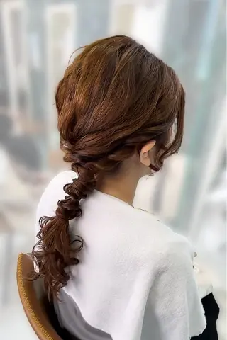 セミロング ヘアアレンジ Malu Studio マルスタジオ所属・Malu studioのヘアスタイル
