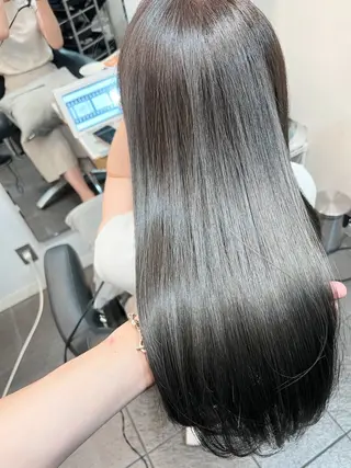 セミロング カラー グレージュ/髪質改善 Yamato.hのヘアスタイル