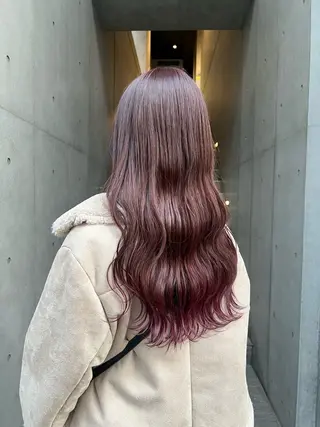 ロング カコ/レイヤーカット ヘアアレンジのヘアスタイル