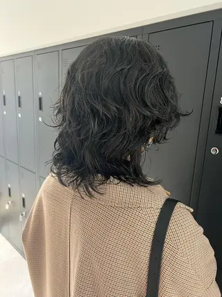 ショート カラー ヘアアレンジ 暗髪カラー🫐パーマ おくだりんかのヘアスタイル