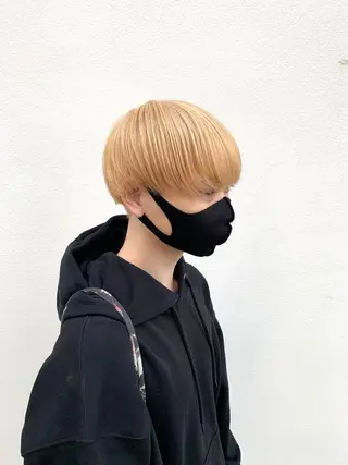 ショート カラー ヘアアレンジ メンズ 〽️magico/ ウルフDaiki〽️のヘアスタイル