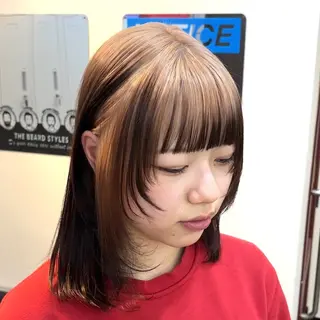 ミディアム カラー 🌈艶ハイトーン🌈 心を込めます🤝涼介のヘアスタイル