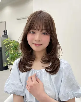 セミロング 透明感カラー🎨 たくまのヘアスタイル