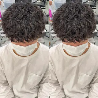 パーマ メンズ Lit.富士 久保田風太のヘアスタイル