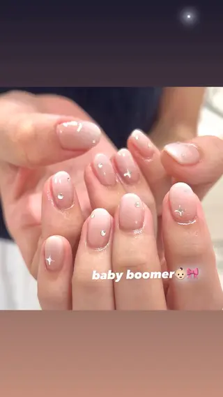 ネイル 🎀チーク/ちゅるん 🫧chisa🎀のネイルデザイン