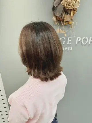 ミディアム 巻ける美髪矯正/ 韓国ヘア/yutaのヘアスタイル