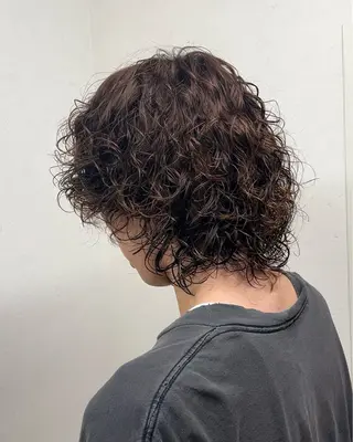 パーマ メンズ 透明感カラー/ ダブルカラー /ソラのヘアスタイル