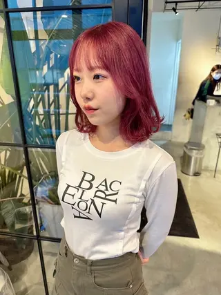 ミディアム rino LUVISMのヘアスタイル