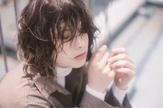 セミロング カラー 韓国ヘア ♡tomimaのヘアスタイル