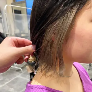 ショート カラー ヘアアレンジ 竹内啓太 ボブのヘアスタイル