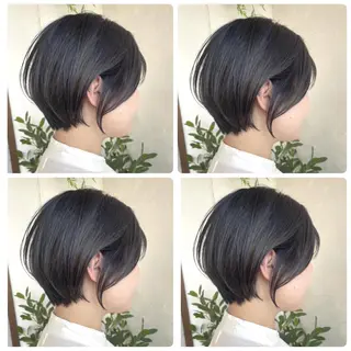 ショート カラー 京都大人女性ショート 徒歩1分/秋山のヘアスタイル