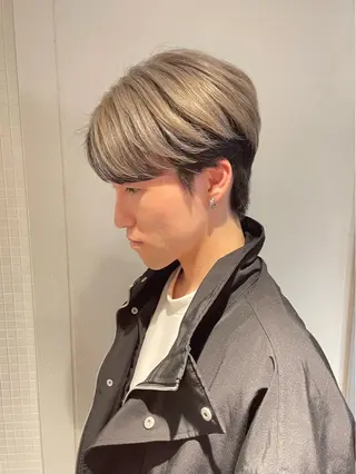ショート カラー ヘアアレンジ メンズ 坂尻 嘉珠也のヘアスタイル