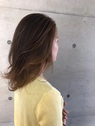 ミディアム カラー nagisa /縮毛矯正のヘアスタイル