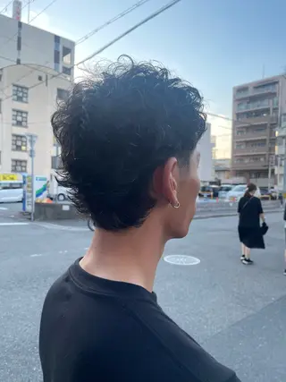 ショート カラー パーマ hair MILE.所属・ゆうだい モデル募集中のヘアスタイル