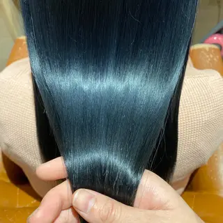 ロング カラー 髪質改善×矯正🫧 韓国ヘアasamiのヘアスタイル