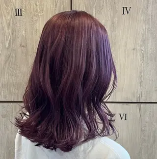 セミロング カラー 透明感カラー/ くびれヘア/ユウユのヘアスタイル