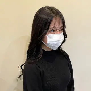 ロング カラー 松尾 遥花のヘアスタイル