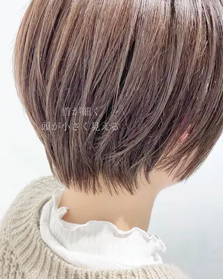 ショート カラー ヘアアレンジ 似合わせ専門美容師 なかじまのヘアスタイル