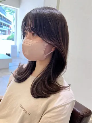 セミロング カラー 韓国ヘア×髪質改善 /yoshikaのヘアスタイル