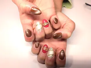 ミディアム AQUA nailのネイルデザイン