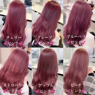 ロング カラー kazuki🍑韓国 トレンド暖色🫗のヘアスタイル