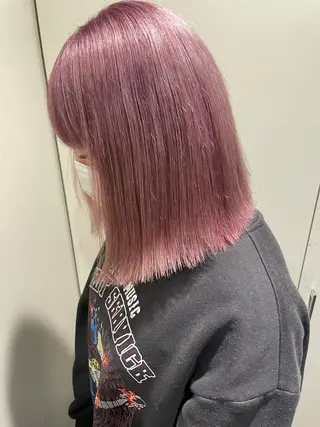 ミディアム カラー 羽田翔大/ブリーチ/ ボブカット/店長のヘアスタイル