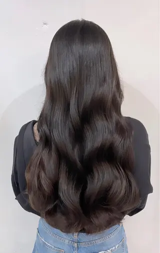 セミロング 【髪質改善カラー】 あむ·. ⟡ 🖤のヘアスタイル