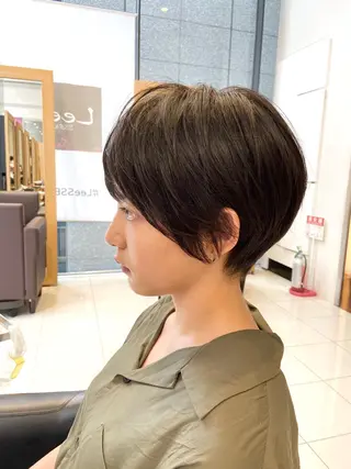 ショート ショート白髪染め無料 ／河瀬謙介のヘアスタイル