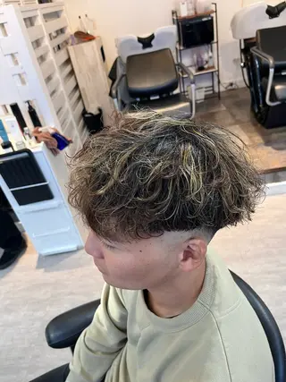 パーマ メンズ メンズショート美容師 💈高橋和真💈のヘアスタイル