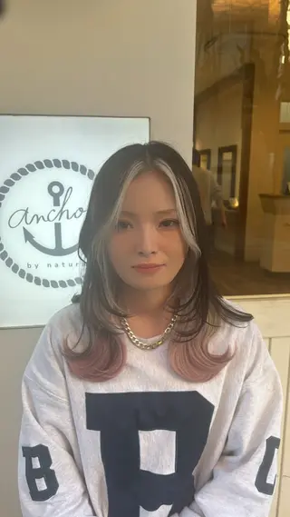 ロング GO TODAY SHAiRE SALON横浜店所属・ブリーチ/個室サロン /横浜駅/金光秀斗のヘアスタイル