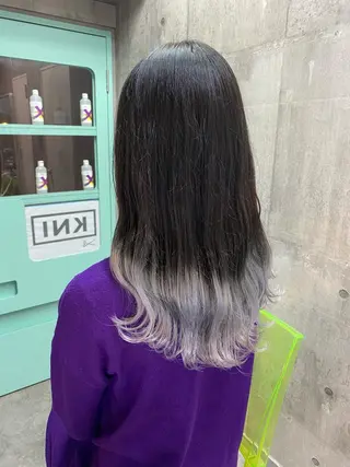 セミロング カラー 艶髪サラサラカラー 🌈前原健吾のヘアスタイル