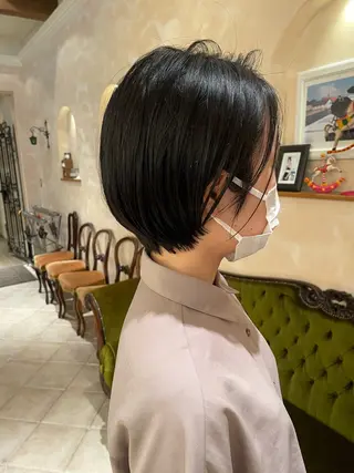 ショート ボブ ホノカのヘアスタイル