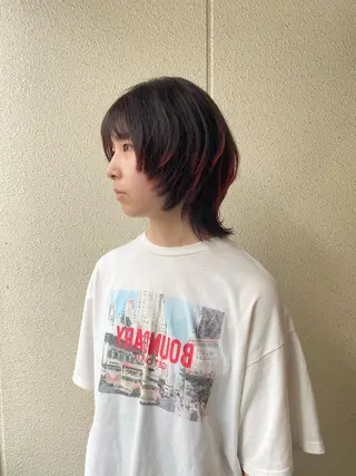 ショート カラー ボブ/レイヤー/ メンズ/池澤慎人のヘアスタイル