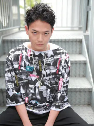 メンズ ✨メンズパーマ&大人 ショート✨　小野匠登のヘアスタイル