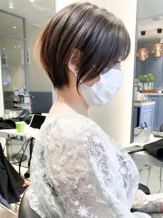 ショート カラー ショート ショートボブ斉藤航人のヘアスタイル
