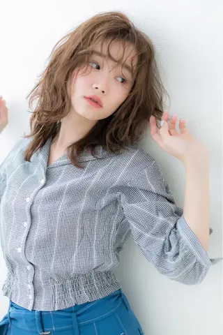ミディアム カラー ｼｮｰﾄｶｯﾄ🌷 中川智晴のヘアスタイル